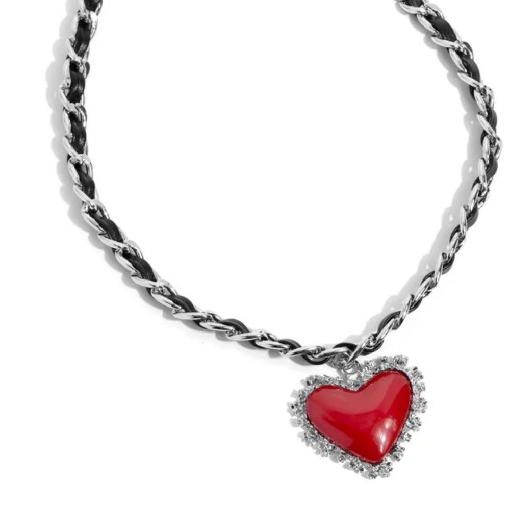 Red Heart Pendant Necklace